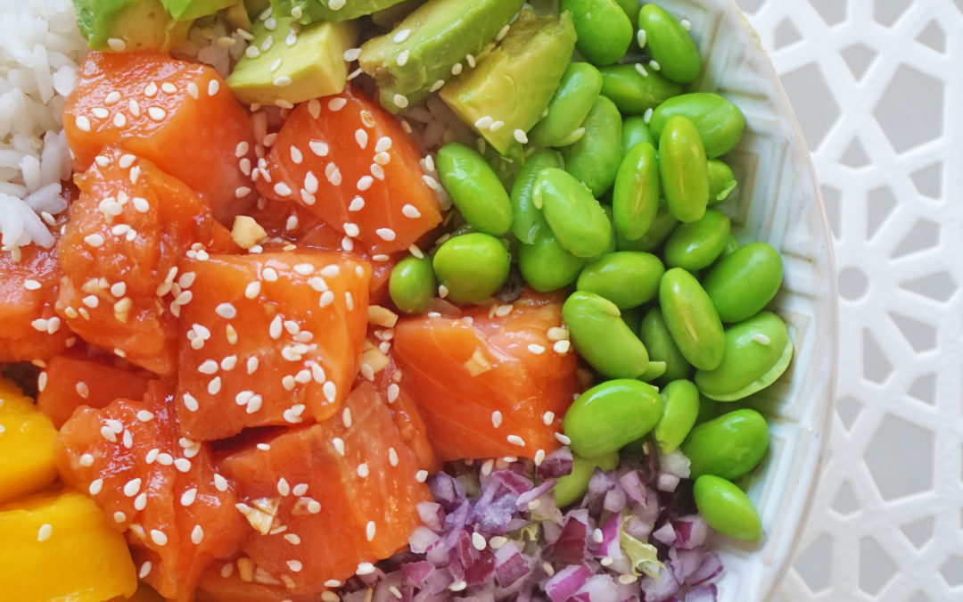 Recette Poke Bowl Saumon Avocat Mangue (Facile)